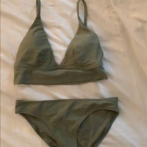 Aerie olive bathing suit